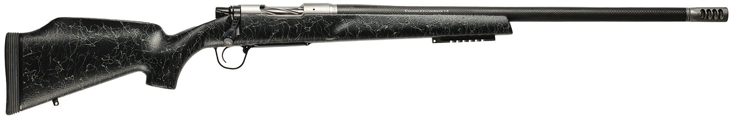 Christensen Arms 8011002501 Traverse 375 H&H Mag 3+1 22" Threaded Barrel, Natural Stainless, Black with Gray Webbing Stock 3 Christensen Arms 8011002501 Traverse 375 H&H Mag 3+1 22" Threaded Barrel, Natural Stainless, Black with Gray Webbing Stock