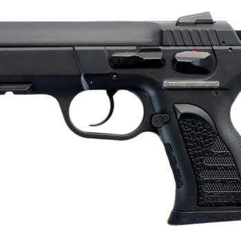 Tanfoglio IFG TFCOMPACTF10 Force Compact F 10mm Auto Caliber with 3.62" Barrel, 11+1 Capacity, Overall Black Finish, Picatinny Rail Frame, Serrated Steel Slide & Rubber Grip
