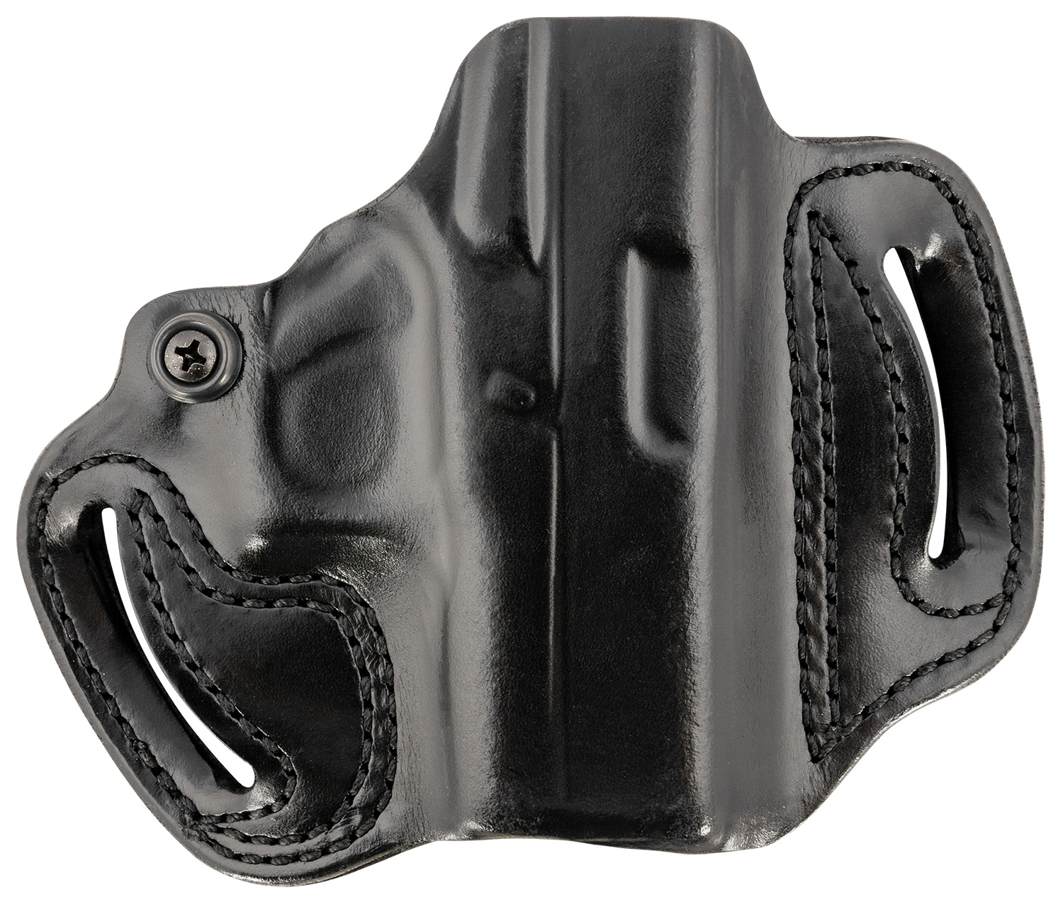 DeSantis Gunhide 086BA8BZ0 Mini Slide OWB Black Leather Belt Slide Fits Glock 43/43x/48 Belt 1.75" Wide Black Hand 3 DeSantis Gunhide 086BA8BZ0 Mini Slide OWB Black Leather Belt Slide Fits Glock 43/43x/48 Belt 1.75" Wide Black Hand
