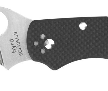 Spyderco BY01GPS2 Harrier 2  3.39" Folding Drop Point Part Serrated Stonewashed 8Cr13MoV SS Blade, Black Textured G10 Handle, Includes Pocket Clip