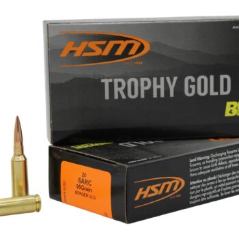 HSM 6ARC95VLD Trophy Gold Extended Range 6mm ARC 95 gr 20 Per Box/ 25 Case