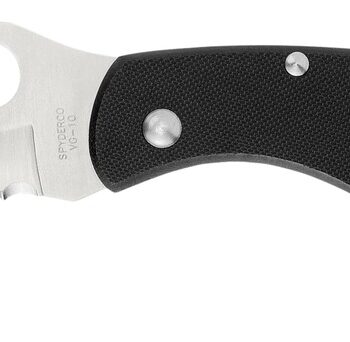 Spyderco C12GS Civilian CLIPIT 4.09" Folding Serrated Satin VG-10 SS Blade/ Black Textured G10 Handle Includes Pocket Clip