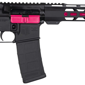 Diamondback DB175AK591 DB15  5.56x45mm NATO 16" 30+1, Black with Prison Pink Accents, Carbon Lower, 15" M-Lok Handguard, Magpul Carbine Stock, A2 Grip
