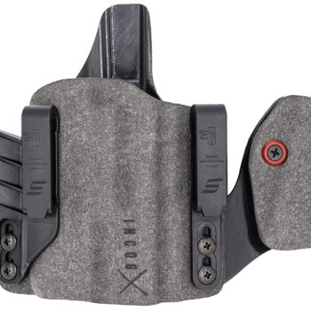 Safariland INCOG0835A0CX261MC Incog  IWB Gray Cordura w/Mag Caddy, Fits Glock 17 Fits Glock 19, Belt Clip Mount, Right Hand