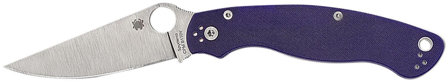 Spyderco C36GPDBL2 Military 2 4" Folding Plain Satin CPM S30V SS Blade, Dark Blue Textured G10 Handle 2 Spyderco C36GPDBL2 Military 2 4" Folding Plain Satin CPM S30V SS Blade, Dark Blue Textured G10 Handle