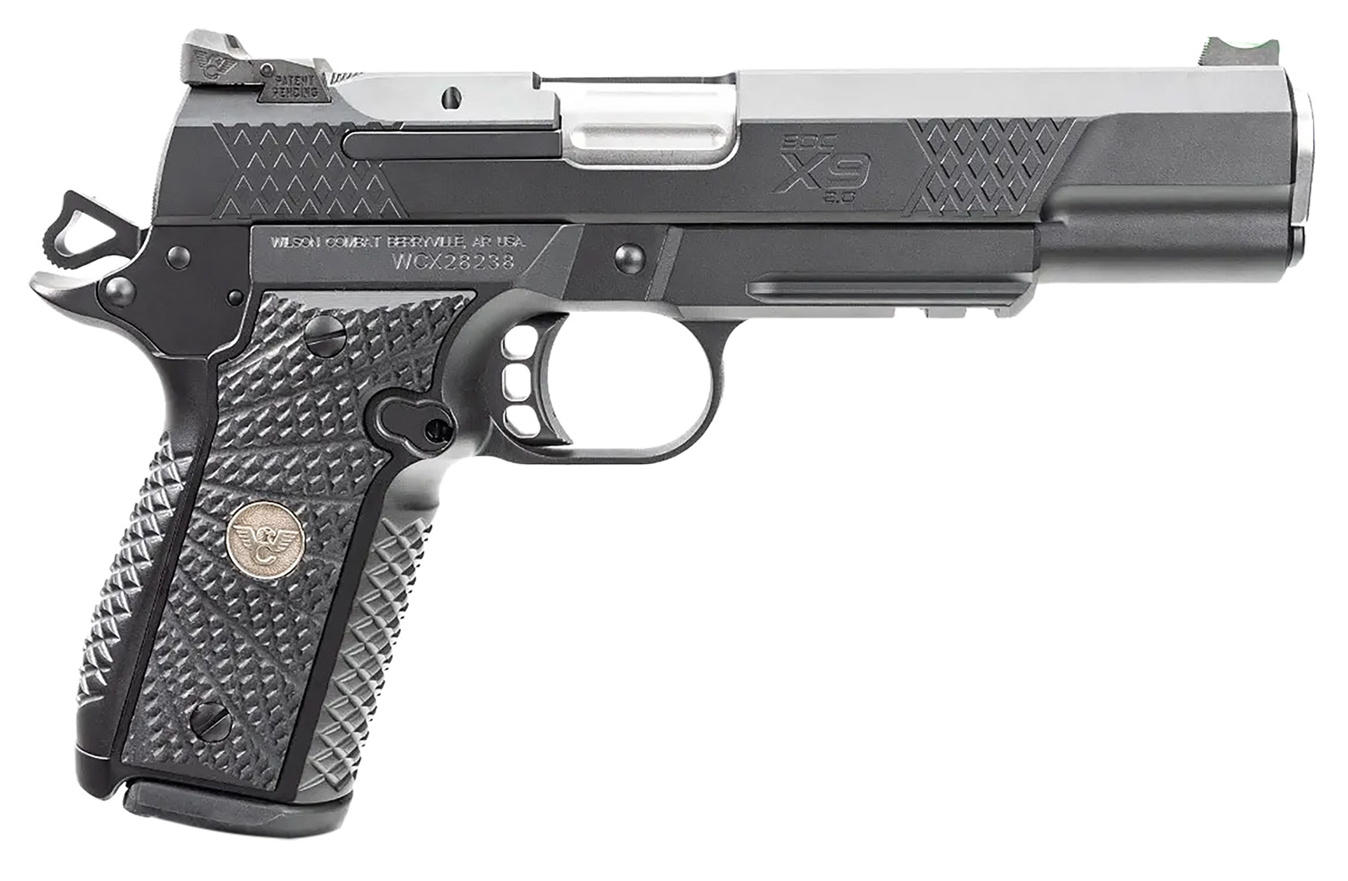 Wilson Combat 2EDCXLPR9 EDC X9 2.0 Compact Frame 9mm Luger 15+1 5" Steel Barrel, Black Armor-Tuff Serrated Stainless Steel Slide, Aluminum Frame w/Picatinny Rail, Black G10 Starburst Grip 3 Wilson Combat 2EDCXLPR9 EDC X9 2.0 Compact Frame 9mm Luger 15+1 5" Steel Barrel, Black Armor-Tuff Serrated Stainless Steel Slide, Aluminum Frame w/Picatinny Rail, Black G10 Starburst Grip
