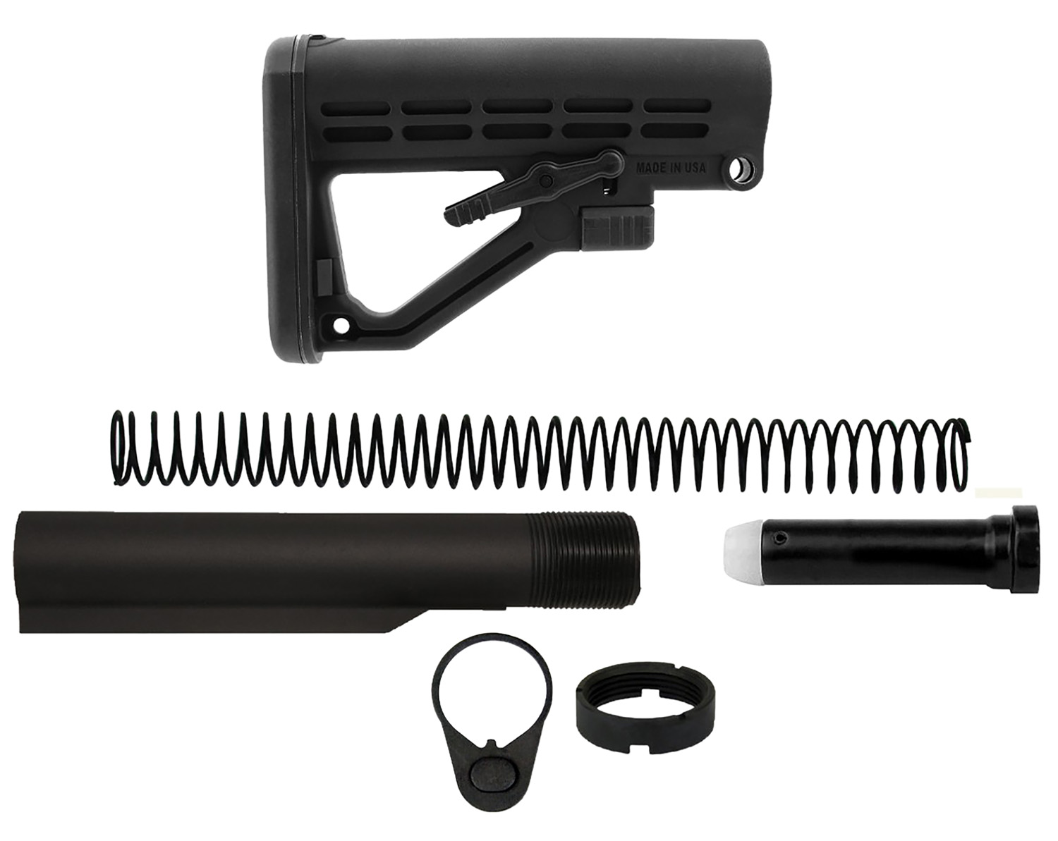TacFire MAR050B Mil-Spec Buffer Tube Black Matte AR-15 3 TacFire MAR050B Mil-Spec Buffer Tube Black Matte AR-15