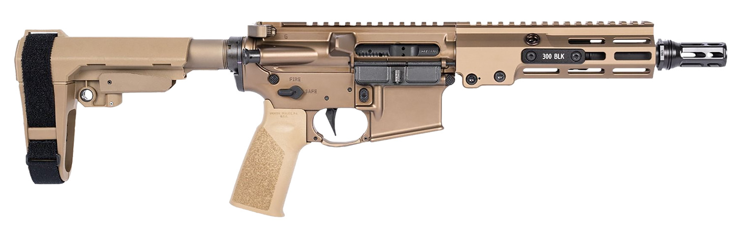Geissele Automatics 08-518S Super Duty MOD1 300 Blackout 8" Black Threaded Barrel, Flat Dark Earth Receiver w/Picatinny Rail, Flat Dark Earth Synthetic SB Tactical SBA3 Brace, FDE A17 Grip 3 Geissele Automatics 08-518S Super Duty MOD1 300 Blackout 8" Black Threaded Barrel, Flat Dark Earth Receiver w/Picatinny Rail, Flat Dark Earth Synthetic SB Tactical SBA3 Brace, FDE A17 Grip