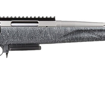 Ruger 56907 American II  Sports South Exclusive 22 Creedmoor 3+1 20" Gun Metal Gray Cerakote Spiral Threaded Barrel & Stainless Steel Receiver w/Picatinny Rail, Gray Splatter Adj LOP Synthetic Stock