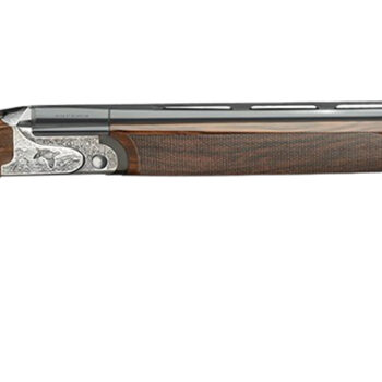 Rizzini USA 2203-1228 Aurum EVO 12 Gauge Break Open 3" 2rd 28" Black Over/Under Vent Rib Barrel, Coin Anodized Receiver Engraved w/Game Scene, Fixed Turkish Walnut Stock w/Prince of Whales Grip