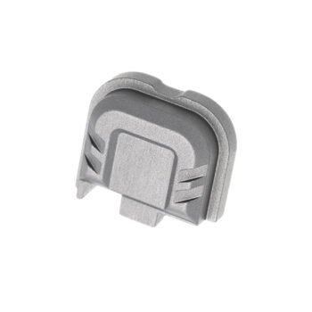 Tyrant CNC TDG43X48SPGREY Slide Cover Plate  Chevron Design Glock 43x/48 Grey Aluminum