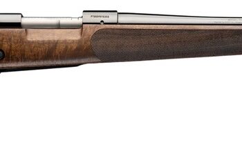Winchester Repeating Arms 535248226 Model 70 Super Grade 270 Win 5+1 24" Blue Polished Target Crown Barrel, Blue Polished Steel Drilled & Tapped Receiver, Gloss AAA Claro Walnut Fixed Stock, Right Han