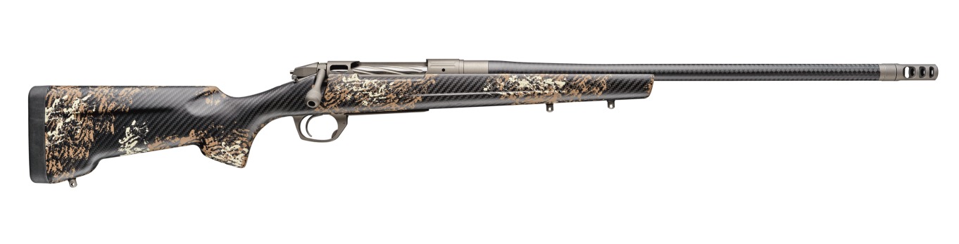 Bergara Rifles BPR38-7PRC Premier Cima Pro 7mm PRC 5+1 22" Carbon Fiber CURE Threaded Barrel, Titanium Cerakote Stainless Steel Drilled & Tapped Receiver, Fixed Carbon Fiber w/Brown & Tan Sponge Accen 3 Bergara Rifles BPR38-7PRC Premier Cima Pro 7mm PRC 5+1 22" Carbon Fiber CURE Threaded Barrel, Titanium Cerakote Stainless Steel Drilled & Tapped Receiver, Fixed Carbon Fiber w/Brown & Tan Sponge Accen