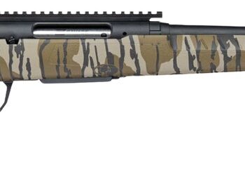 Savage Arms 33304 Axis 2 Pro 7mm-08 Rem 4+1 20" Black Cerakote Carbon Steel Spiral Fluted Threaded Barrel & Receiver w/Picatinny Rail, Mossy Oak Original Bottomland Fixed w/Pistol Grip Synthetic Stock