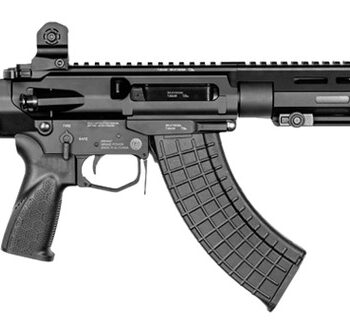 Grand Power 8588005948937 ARAQ-S 7.62x39mm 20+1 11" Black, Receiver w/Picatinny Rail, M-LOK Handguard, Black Polymer Collapsible Stock, Black Polymer Grip, Right Hand