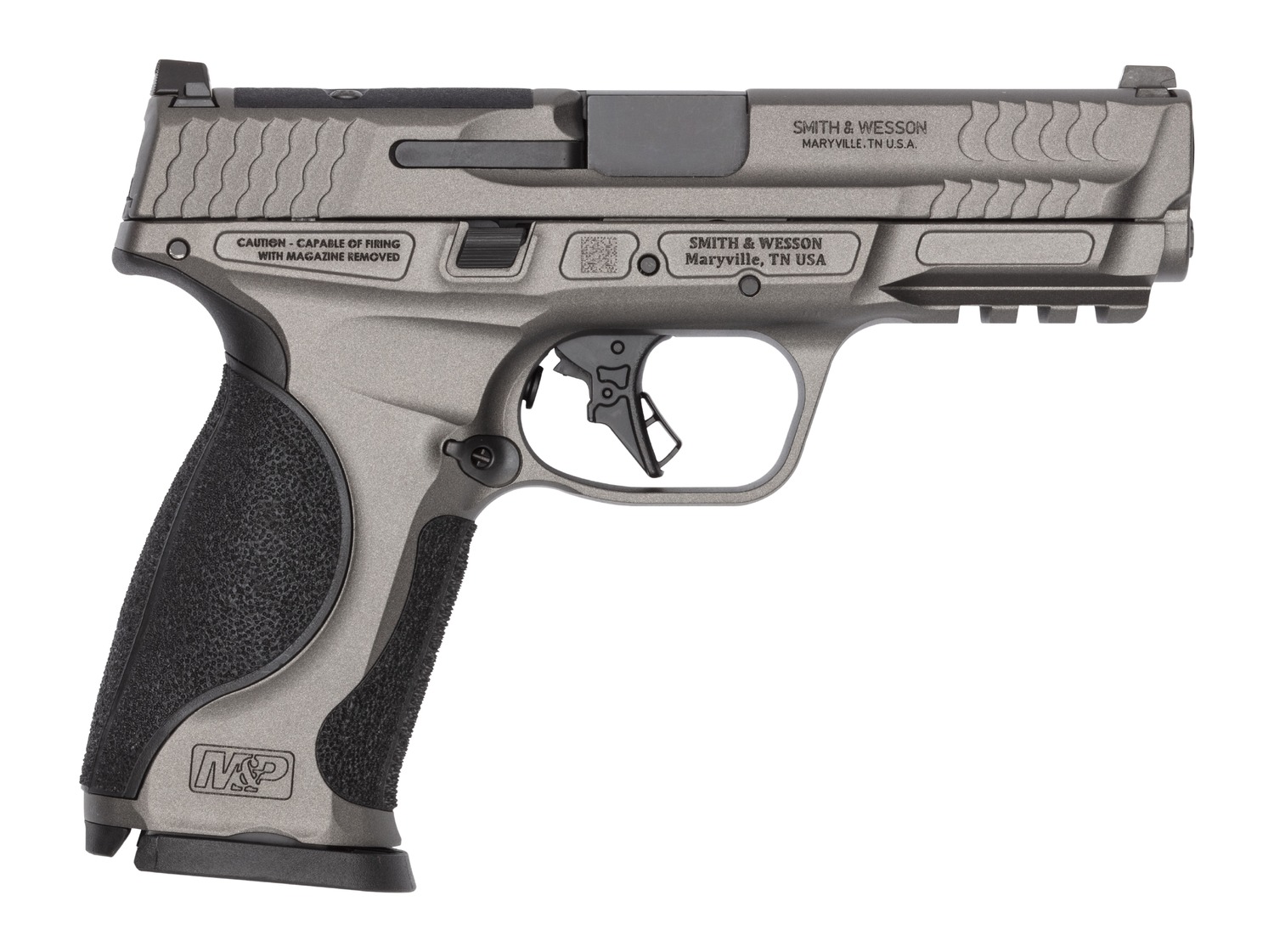 Smith & Wesson 14916 M&P9 M2.0 Metal 9mm Luger 15+1 4.25" Armornite Finish Stainless Steel Optic Ready Slide, Black Aluminum Frame w/Picatinny Rail, Interchangeable Palmswell Grip 3 Smith & Wesson 14916 M&P9 M2.0 Metal 9mm Luger 15+1 4.25" Armornite Finish Stainless Steel Optic Ready Slide, Black Aluminum Frame w/Picatinny Rail, Interchangeable Palmswell Grip