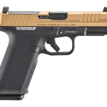 Ruger 19498 RXM 9mm Luger 17+1 4" Black FNC Nitride Barrel, Copper PVD Alloy Steel Optic Ready Slide, Black Polymer Frame w/Accessory Rail, Magpul EHG Grip, RMR/RMSc/DPP Footprint
