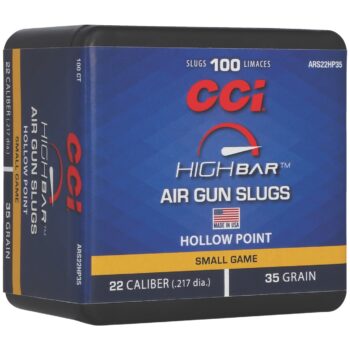 CCI ARS22HP35  22CAL 35GR HOLLOW POINT SLUG  100/5
