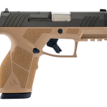Taurus 1-GX2P93ET GX2 T.O.R.O. Compact Frame 9mm Luger 13+1 3.38" Matte Stainless SharpShooter Barrel, Alloy Steel Optic Ready Slide, Tan Polymer Frame w/Picatinny Rail, Textured Grip