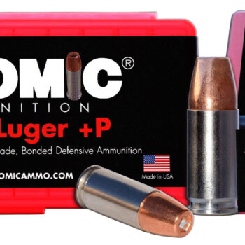 Atomic Ammunition 00409 Pistol Precision Craft 9mmLuger +P 124gr Bonded Match Hollow Point 50 Per Box/10 Case