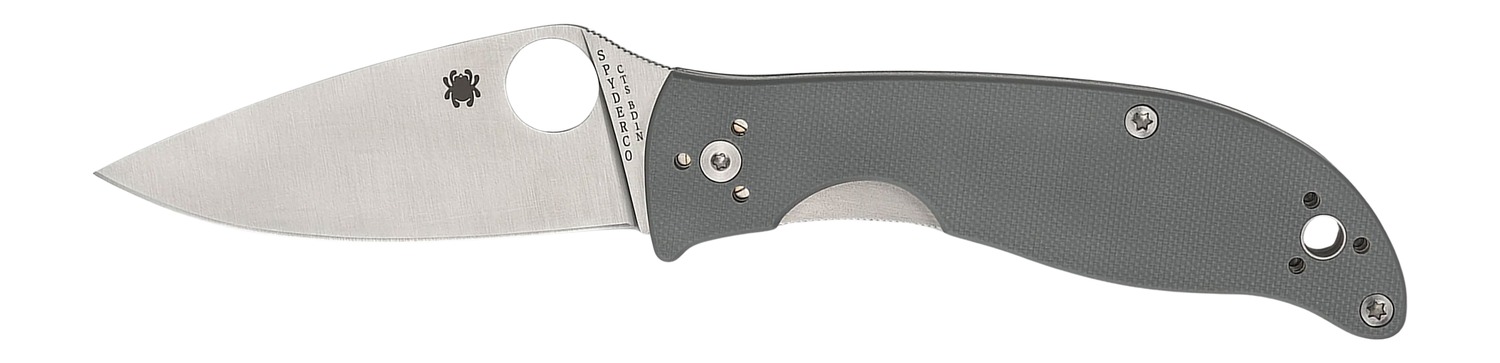 Spyderco C220GPGY Polestar 3.30" Folding Drop Point Plain CTS BD1 SS Blade Gray G10 Handle Includes Pocket Clip 3 Spyderco C220GPGY Polestar 3.30" Folding Drop Point Plain CTS BD1 SS Blade Gray G10 Handle Includes Pocket Clip