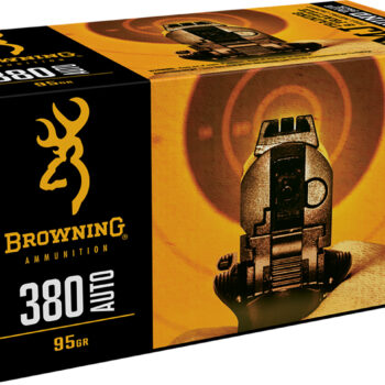 Browning Ammo B191803804 FMJ Value Pack 380ACP 95gr Full Metal Jacket 100 Per Box/5 Case