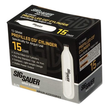 Sig Sauer Airguns AC1215 CO2 Cylinders 12 gram 15 Per Pack