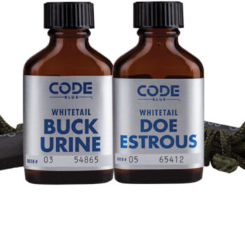 Code Blue OA1074 Double Drag Combo  Deer Attractant Doe In Estrus/Buck Urine 1 oz Bottles