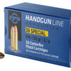 PPU PPH38SF Handgun 38Special 130gr Full Metal Jacket 50 Per Box/10 Case 2 57059