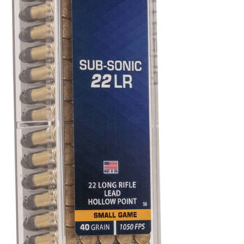 CCI 0056 Subsonic Small Game 22LR 40gr Lead Hollow Point 100 Per Box/50 Case