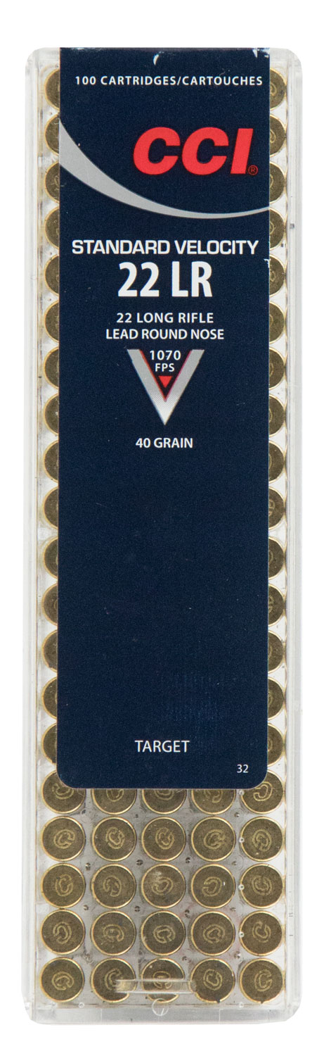CCI 0032 Standard Velocity 22LR 40gr Lead Round Nose 100 Per Box/50 Case 3 CCI 0032 Standard Velocity 22LR 40gr Lead Round Nose 100 Per Box/50 Case