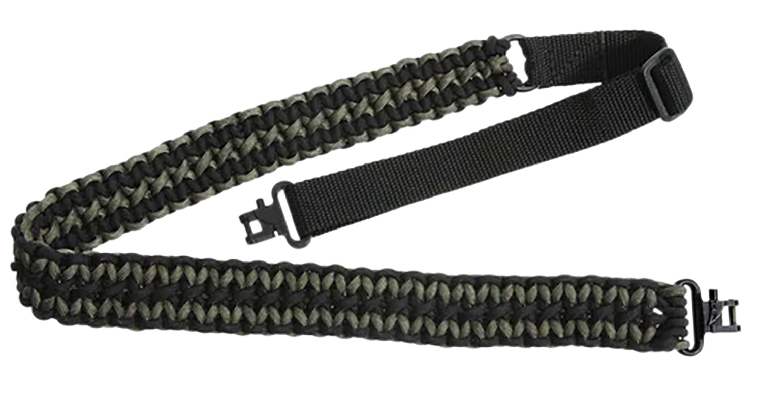 Outdoor Connection PCS80569 Paracord Sling 1" W x 43" L Adjustable Black w/Green Accents for Rifle/Shotgun 3 Outdoor Connection PCS80569 Paracord Sling 1" W x 43" L Adjustable Black w/Green Accents for Rifle/Shotgun