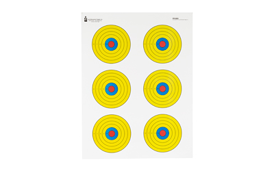 ACTION TGT BRIGHT 6 BULLSEYE 100PK 3 ACTION TGT BRIGHT 6 BULLSEYE 100PK