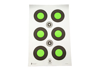 ACTION TGT TRIDENT BLSEYE GRN 100PK