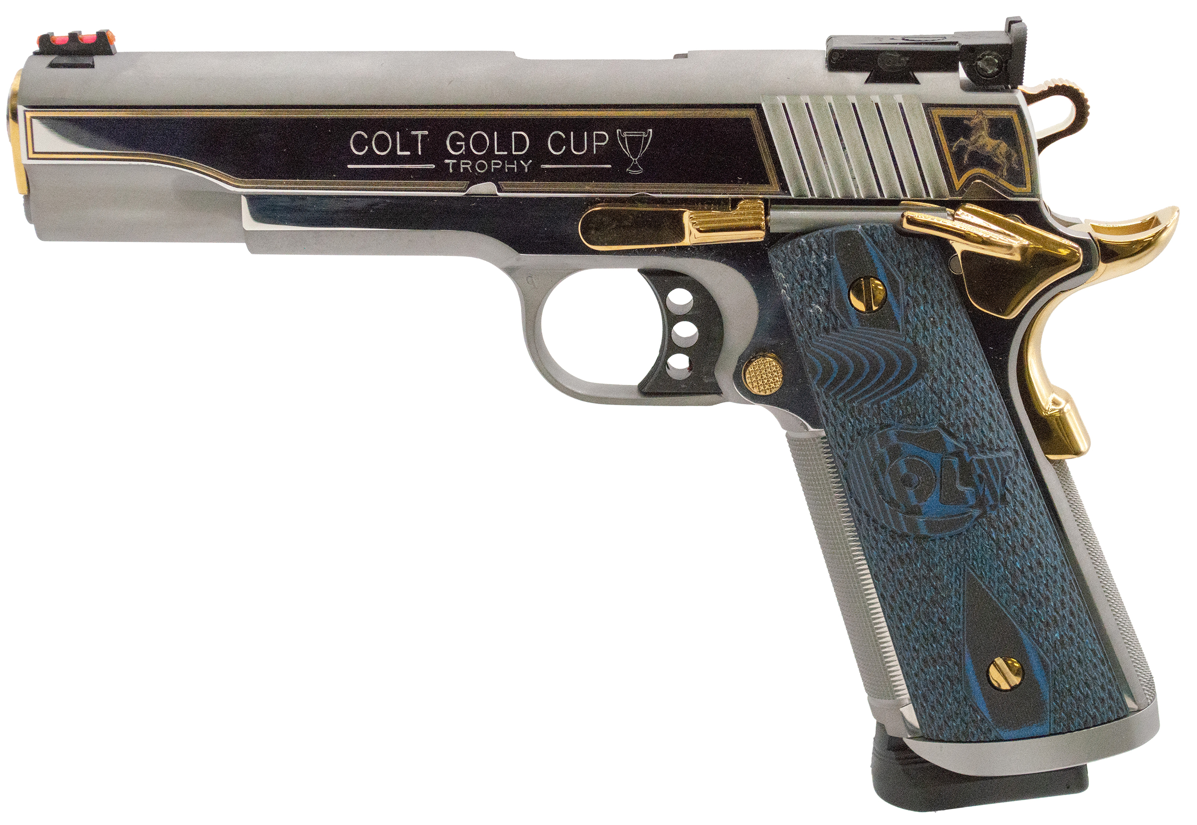 CLT GOLD CUP TROPHY 9MM ELITE POLISHED SS GOLD 3 CLT GOLD CUP TROPHY 9MM ELITE POLISHED SS GOLD