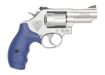Alternative view of S&W 66 357MAG 6RD LTD ED SLV/BLU